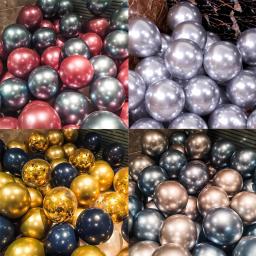 Confetti Metal Balões De Látex, Prata e Dourado, Decorações De Casamento, Baby Shower, Festa De Aniversário, 30 PCs, 40PCs, 10in - Image 3