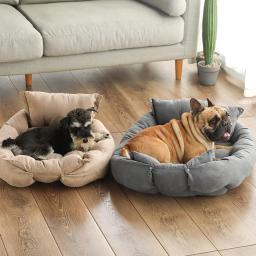 Cama de Dormir Multifunções para Animais de Estimação, 3 em 1, Sofá, Quente, Ninho, Canil, Macio, Almofada, Cães, Gatos, Cachorro, Gatinho, Inverno - Image 2