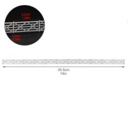 1 Metro HO Escala 1:87 Cerca Edifício Branco Modelo De Parede Trens Diorama Acessório - Image 2