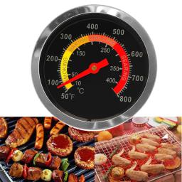 Medidor de temperatura 10-400 ℃ de aço inoxidável do termômetro da grade do fumador do bbq do churrasco - Image 3