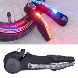 Mountain Bike LED Guiador Turn Signal Lights, Bicicleta Handle Bar End, Lâmpada de advertência de segurança noturna, Ciclismo Guiador - Image 1