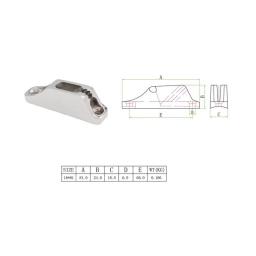 Barco de Aço Inoxidável Amarração Clam Grampos, Espelho Polonês Cam Grampo para Corda, 81mm, 316 Marinha, 2Pcs - Image 6