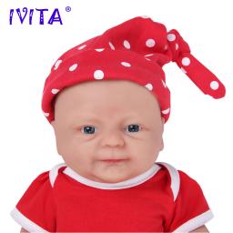 Ivita 14 polegada 1.65kg corpo inteiro silicone bebe reborn boneca macio realista bebê diy brinquedos em branco realista menina bonecas do bebê para crianças - Image 4
