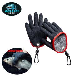 Luvas de pesca impermeáveis de látex antiderrapante, Ferramentas de pesca ao ar livre com ímã, Luvas de água Sniper - Image 1