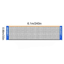 Fácil Configuração Portátil Badminton Net, Rede de Voleibol para Tênis, Picking Training, Indoor e Outdoor Sports, Badminto Tennis Mesh - Image 6