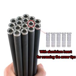 12pçs setas de tiro com arco, alvo de caça, besta, eixo de seta de carbono, 16/20 polegadas, coluna 400 para besta, tiro com arco - Image 5