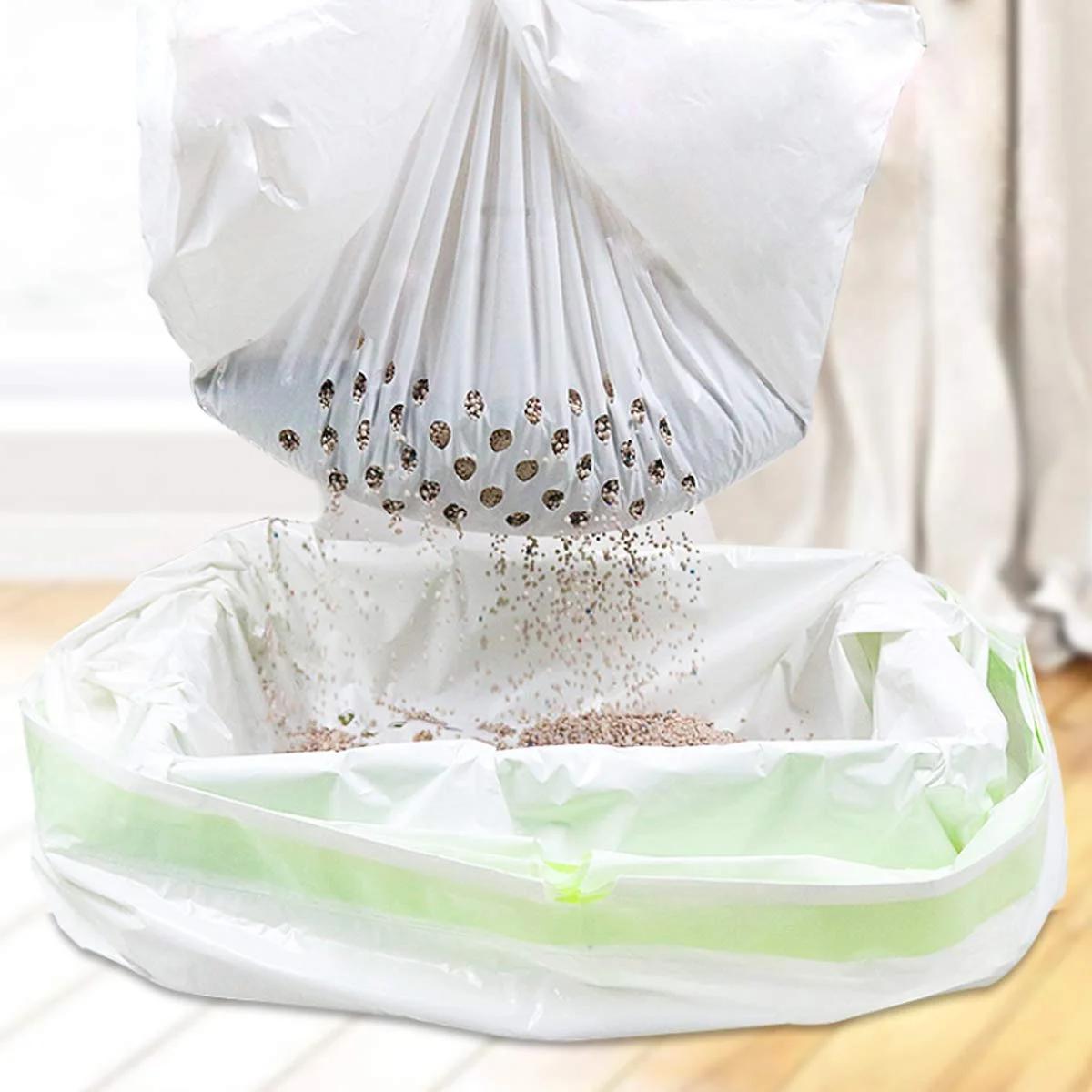 Gato caixa de areia saco de filtro pet sandbox bandeja de toalete peneiramento forros sacos de lixo gatinho maca pan sacos de limpeza suprimentos para gatos - Image 1