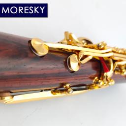 MORESKY-Cocobolo madeira profissional clarinete, Sib Redwood, banhado a ouro chaves, Sib Klarnet, M9 · ES - Image 3