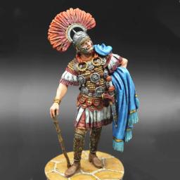Roma Antiga Século 1 Centurião Romano Modelo, Metal Pequena Estátua, DIY Oficial de Armadura Artesanato Decorativo, 1/30, 60mm - Image 4
