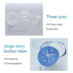 Animais Veterinários Câmara do Aerossol, Pet Asma Inalador, Espaçador Dispositivos com 1 Máscara PVC Canack Medical - Image 5