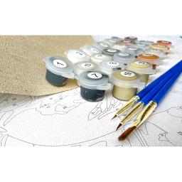 RUOPOTY-Kits de Pintura Acrílica com Moldura, Tinta por Número para Iniciantes, Elefante, Óleo, Artes, Artesanato para Casa, Quarto, Decoração da Parede - Image 5