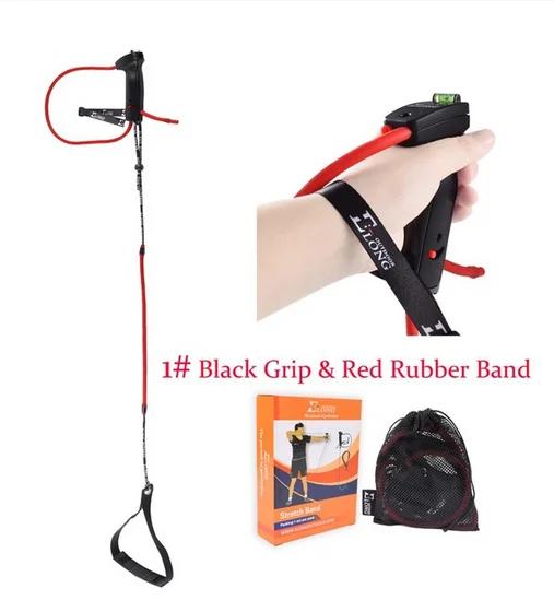1 pçs tiro com arco recurvo faixa de estiramento dispositivo treinamento com alta qualidade borracha band & composto e elástico pedal para habilidade prac - Image 1