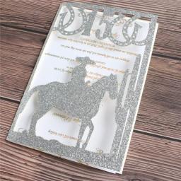 Cartão de convite com estampa personalizada para festa de aniversário e comemoração de 15 anos - Image 1