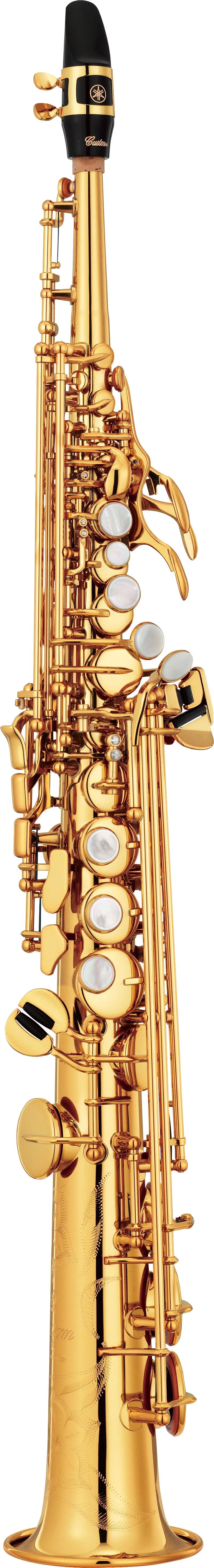 Latão Straight Soprano Bb saxofone Sax Plano, 82Z, instrumento de sopro, Shell Natural, chave esculpir padrão com Carryi, feito no Japão - Image 1