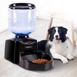 5,5l animal de estimação gato alimentadores automáticos grande capacidade gato fonte de água cão plástico garrafa de água bacias de alimentação dispensador de água para gatos - Image 1