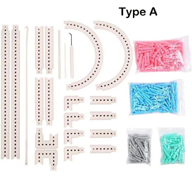 Kit de Tricô e Tecelagem Manual para Crianças: Máquina de Costura DIY e Acessórios Artesanais