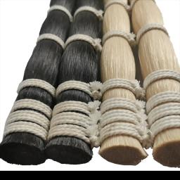 Cabelo Natural Cauda de Cavalo para Violino, Cabelos de Violoncelo, Cabelos de Cavalo Contrabaixo, Alta Qualidade, Branco ou Preto, 250g, 82-84cm - Image 2