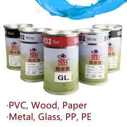 Cores oleosas da impressão da tela do papel da caixa do cartão do pe da tinta plástica dos pp tinta de impressão da tela de seda para o metal - Image 1