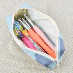 14 pçs kit de costura de alumínio agulhas de crochê ganchos tricô ponto ofício fio limpo para viajantes frequentes costura artesanato ferramentas - Image 6