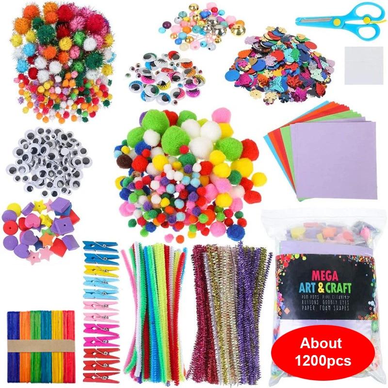 Artes e Artesanato Suprimentos para Crianças, Brinquedos com lantejoulas, Adesivo de Diamante, Espuma, Tudo em Um, DIY, Projeto de Artesanato Escolar - Image 1