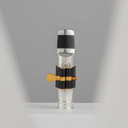 Jm profissional tenor soprano alto saxofone metal bocal banhado a prata boca sax peças tamanho 56789 - Image 4