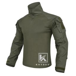 Conjunto de uniforme de combate KRYDEX Gen3, kit de camisa e calças camufladas táticas para caça ao ar livre, roupas verdes Ranger - Image 3