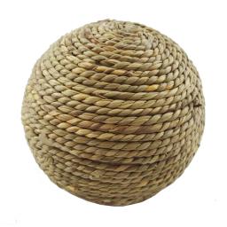 Bola de mastigar para coelho, 6cm, brinquedo para animais de estimação, bola de grama natural para coelho, hamster, coelha, suprimentos de limpeza, brinquedos pequenos para animais de estimação, acessórios de coelho - Image 4