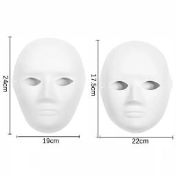 5 pacote de papel mache máscaras reutilizáveis aldult crianças criar artístico artesanato decoração da parede teatro festa de halloween cosplay masquerade - Image 5