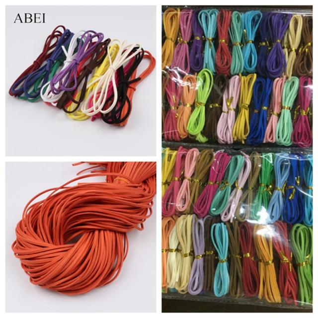 Fita de Veludo de Couro para Presentes e Decorações: Cores Variadas, Ideal para DIY de Chocker, Pulseiras e Colares - 3mm, 20m