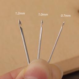 Lmdz bordado tambour gancho com 3 agulhas de metal caneta bordado ponto cruz artesanato kit crochê francês para diy costura tricô - Image 3
