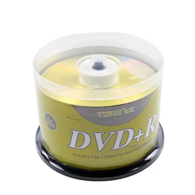 DVD+R Discos Virgens 4.7GB 16x - Pacote com 50 Unidades