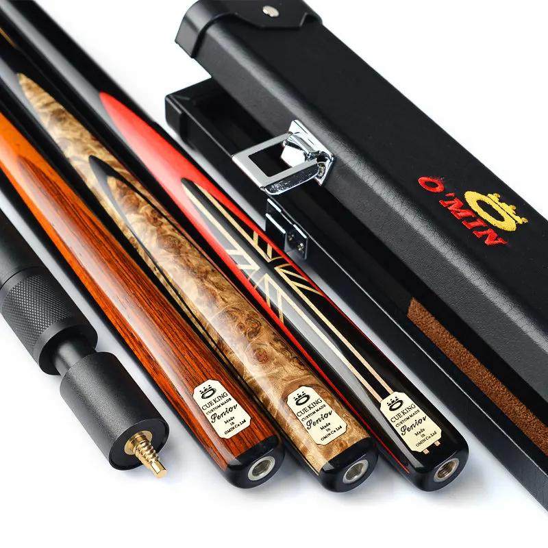 Omin taco de snooker artesanal, taco de bilhar com estojo, extensão telescópica, ponta de 9.8mm, 11.5mm - Image 1