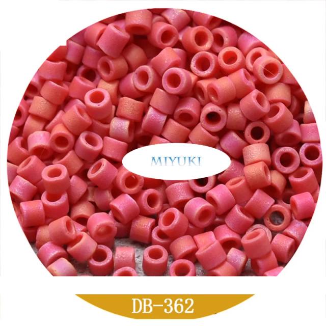 Contas de Vidro Miyuki Delica Matte Importadas do Japão - 5g de Cores Vibrantes para Artesanato e Decoração