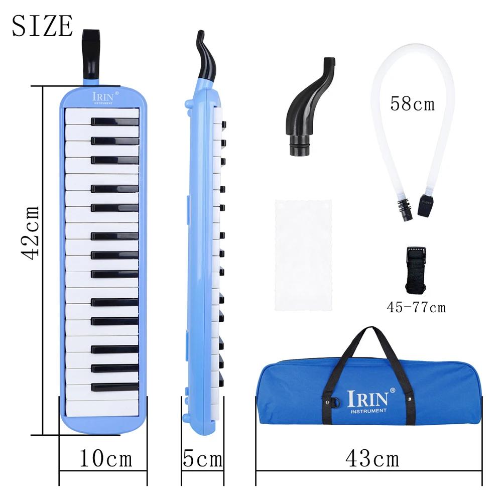 32 teclas melodica piano estilo teclado instrumento musical gaita boca órgão com bolsa de transporte bucal presentes educativos - Image 1