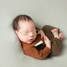 4 pçs retro mini livros recém-nascidos fotografia adereços decorações infantil foto assistido - Image 4