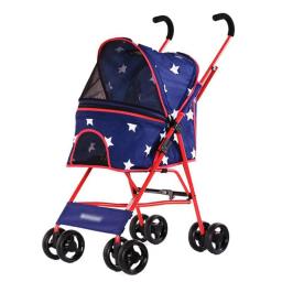 Carrinho de cachorro para animais de estimação ir para fora transporte luz viagem compras kitty poodle pequenos produtos para animais de estimação dobrável acessórios para cães - Image 6