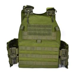 Alta densidade oxford pano material pom liberação rápida colete tático com grande capacidade molle sistema resistência ao rasgo à prova dwaterproof água - Image 4