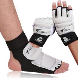 Luvas de proteção para crianças e adultos, protetor de pés para taekwondo, suporte para tornozelo, combate, proteção dos pés, bota de kickboxing, protetor de palma aprovado por wt - Image 1