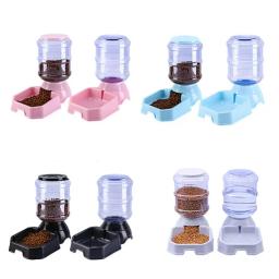 Alimentador automático para animais de estimação, tigela potável de grande capacidade, l, para cães e gatos, com suporte para comida - Image 6