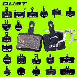 Poeira 1 par de pastilhas de freio a disco hidráulico de bicicleta semi-metal mtb peças de mountain bike para shimano xt xtr m315 sram avid bb5 bb7 e1 e3 - Image 1