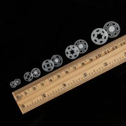 100 pces 7mm/10mm/13mm/15mm/18mm abs prendedores de pressão de plástico botão parafuso prisioneiro acessório de costura diy artesanato artesanal - Image 2