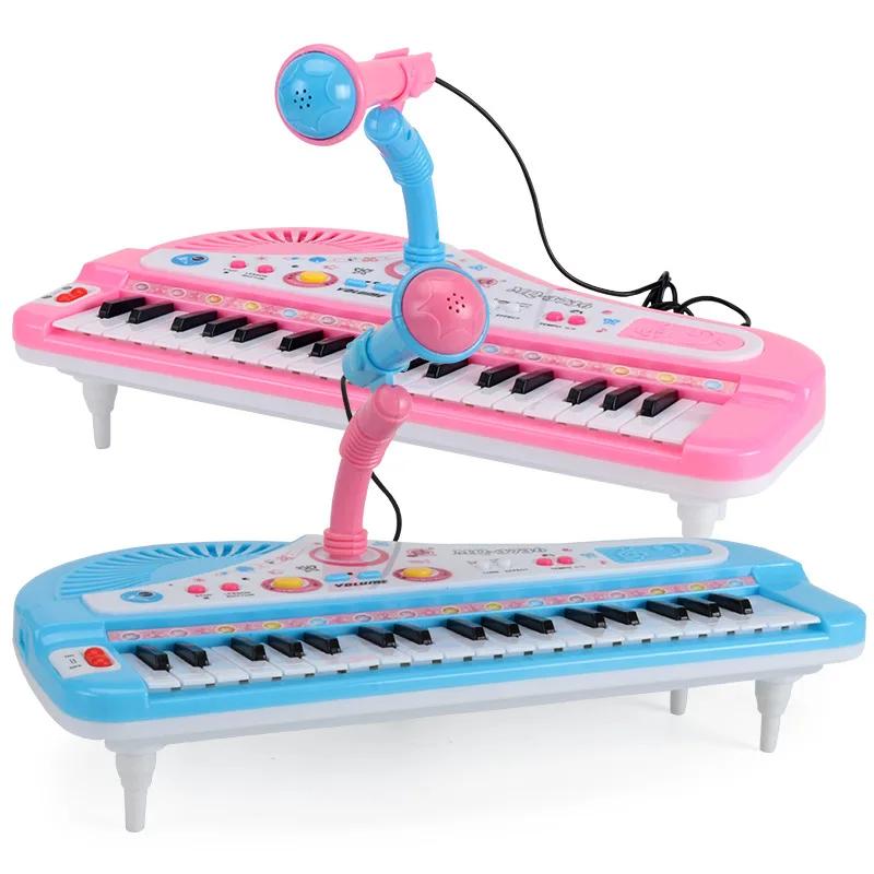 37 teclas crianças piano musical teclado de piano eletrônico brinquedo instrumento musical com microfone para meninos meninas mais de 3 anos de idade - Image 1