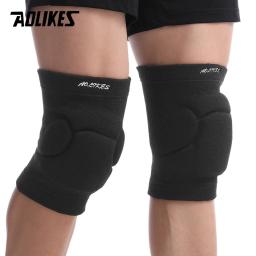 Aolikes 1 par esportes espessamento joelheiras voleibol esportes radicais joelheira cinta suporte dança yoga elástico no joelho protetor - Image 3
