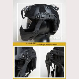 FMA Half Seal Tactical Máscara Facial, Capacete Acessórios, Sport Head Protection, Portátil, Novo - Image 4