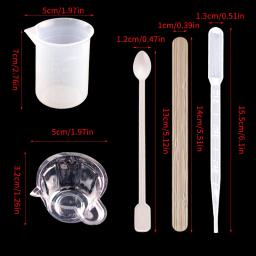 Conjunto de kit de molde de resina epóxi de estilo misto ferramentas de fundição uv bisuteria materiales resina epoxi transparente para materiais de artesanato - Image 2