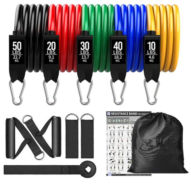 Conjunto de Bandas de Resistência de 150lb para Yoga e Treinamento de Booty - Equipamentos de Ginástica em Casa