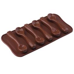 Molde de silicone em forma de colher 3d, forma de doce de chocolate, fondant, bolo artesanal, confeitaria, cozinha, decoração de bolos, sobremesa - Image 2