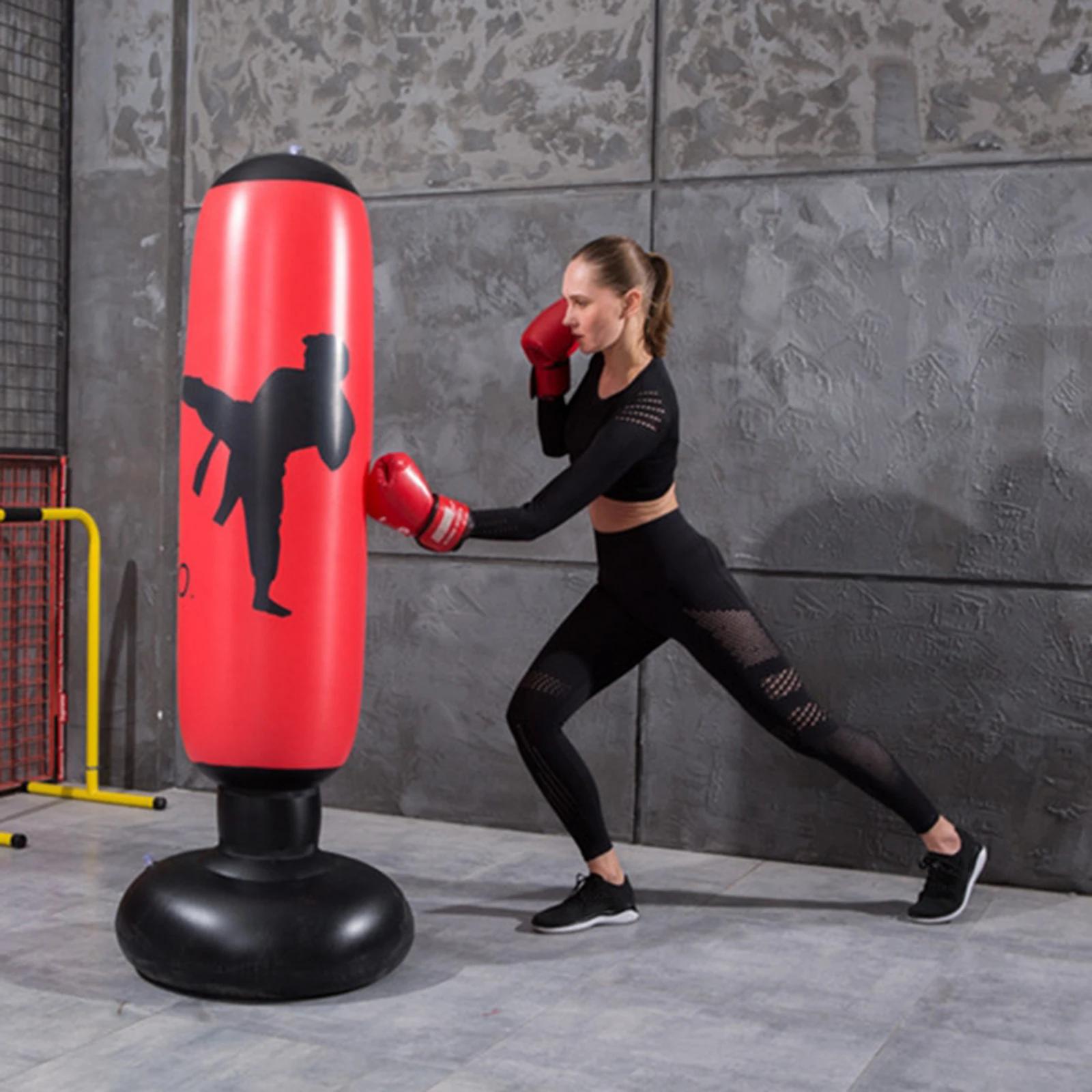 Saco De Perfuração Inflável Para Prática De Boxe, Saco De Areia De Treinamento - Image 1