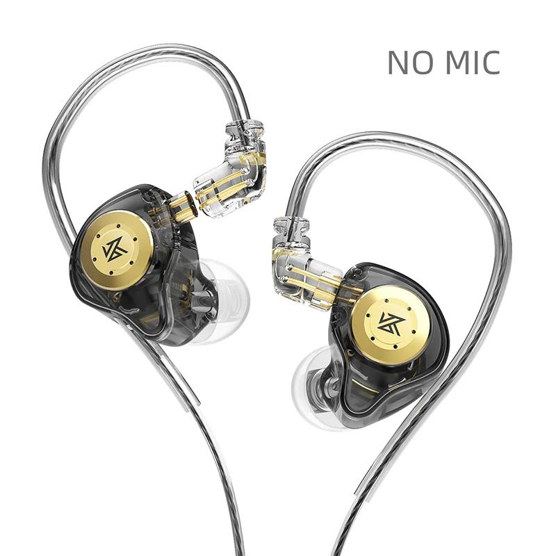 Kz edx pro fones de ouvido dinâmicos no monitor alta fidelidade com fio baixo estéreo jogo música tampões cancelamento ruído fone - Image 1