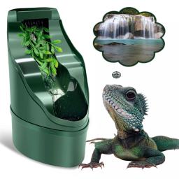 Réptil camaleão água potável fonte dripper adequado para cobra lagartixa lagarto camaleão barbudo dragão dispensador de água - Image 1